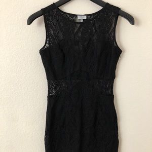 Black Cutout Mini Dress